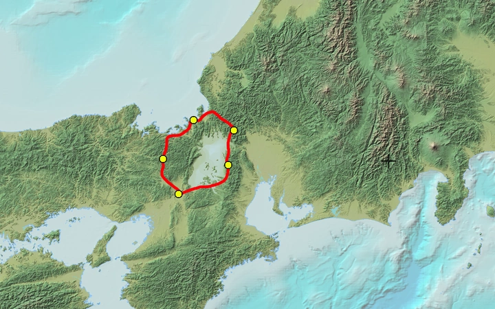 5 Day Biwako % Wakasa Zoom Out