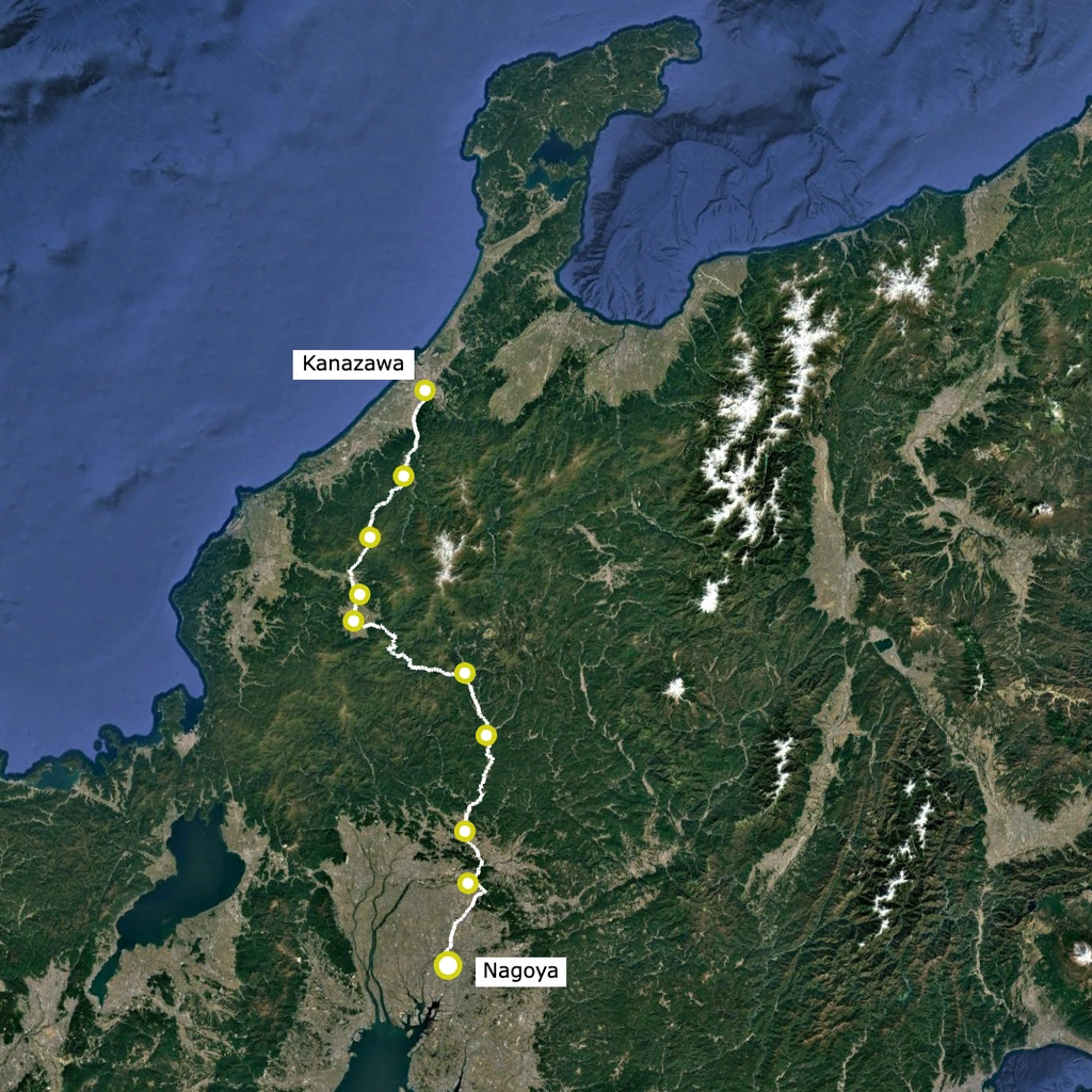 Nagoya ↔︎ Kanazawa