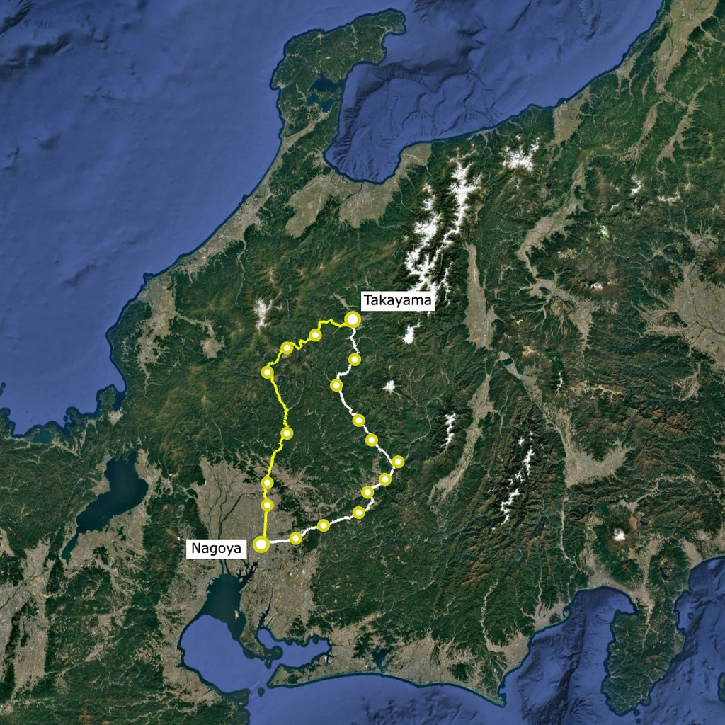 Nagoya ↔︎ Takayama + The Nakasendo