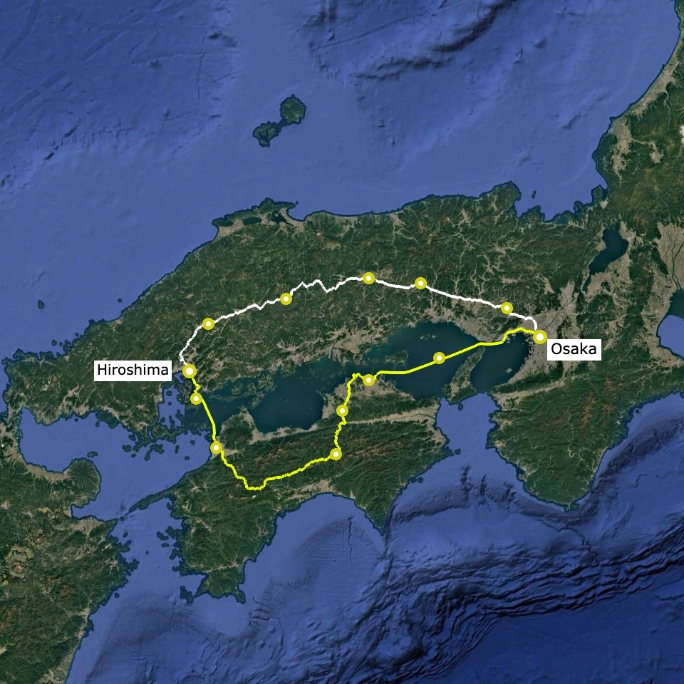 Osaka ↔︎ Hiroshima