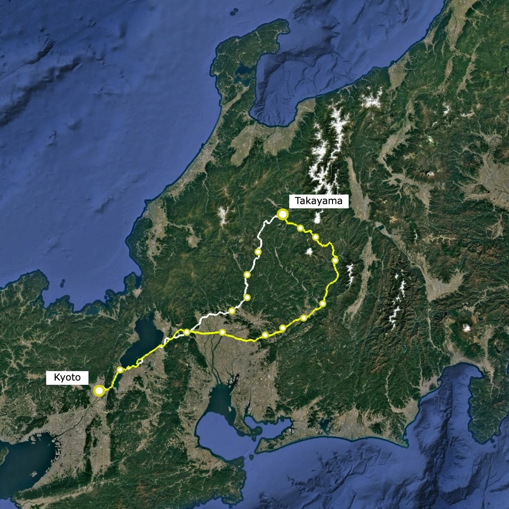 Kyoto ↔︎ Takayama + The Nakasendo