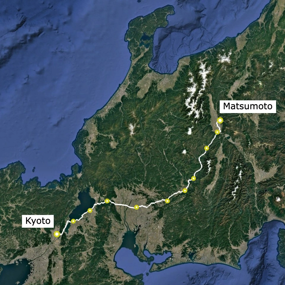Kyoto ↔︎ Matsumoto + The Nakasendo